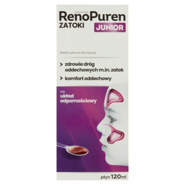 RenoPuren Zatoki junior Suplement diety płyn 120 ml