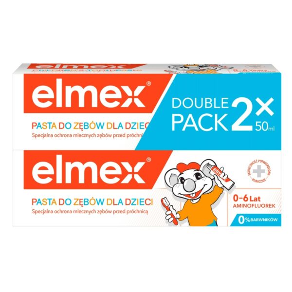 elmex Pasta do zębów dla dzieci do 6 lat 2 x 50 ml