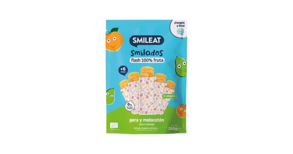 BIO Gruszkowo-brzoskwiniowe lody do zamrożenia, Smilado, 5x50 g