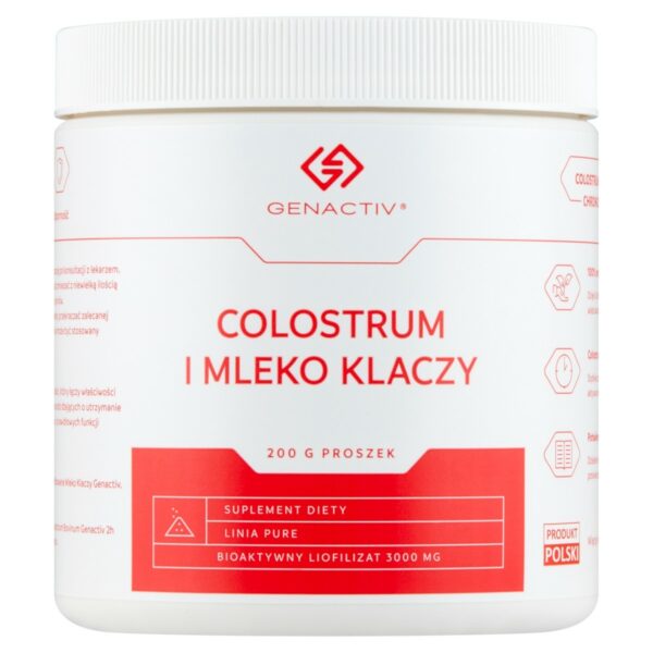 Genactiv Suplement diety colostrum i mleko klaczy 200 g