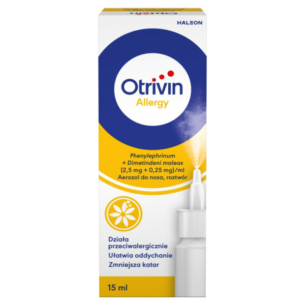 Otrivin Allergy 2,5 mg + 0,25 mg Aerozol do nosa 15 ml