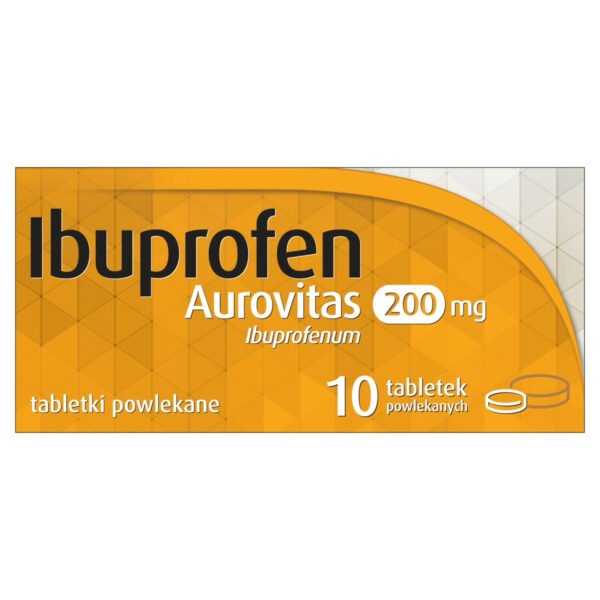 Ibuprofen Aurovitas 200 mg Tabletki powlekane 10 sztuk