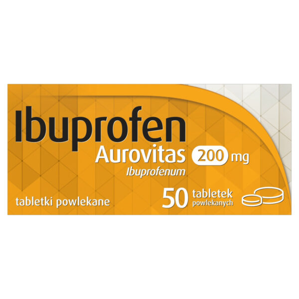 Ibuprofen Aurovitas 200 mg Tabletki powlekane 50 sztuk