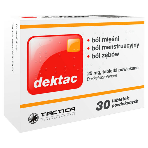 Dektac 25 mg Tabletki powlekane 30 sztuk