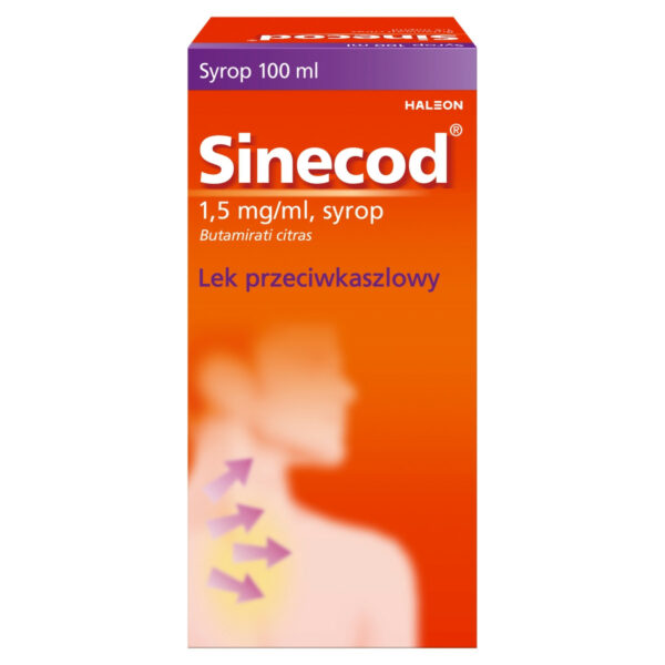 Sinecod 1,5 mg/ml Lek przeciwkaszlowy syrop 100 ml