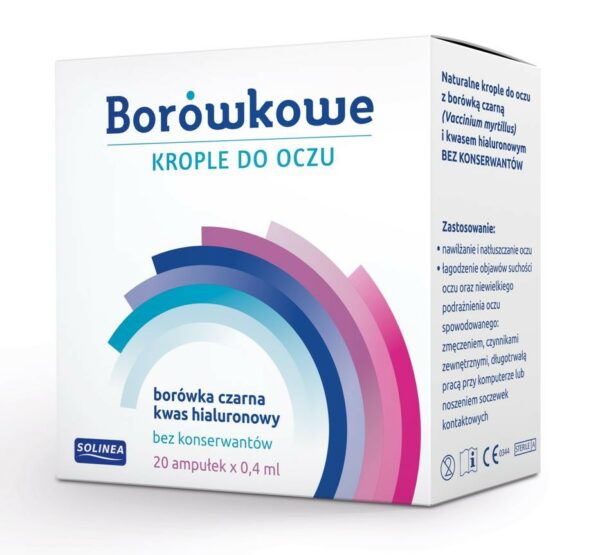 Borówkowe krople do oczu 20 ampułek