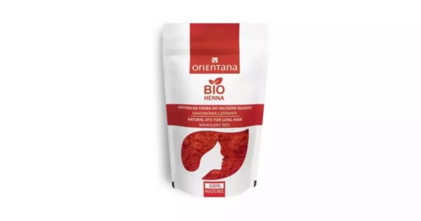 BIO Henna do włosów, Mahoniowa Czerwień, 100 g