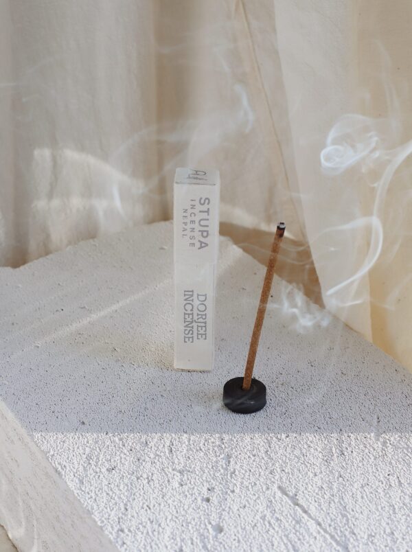 Kadzidła naturalne patyczkowe Dorjee zapach Saang - 15szt. z podstawką Stupa Incense