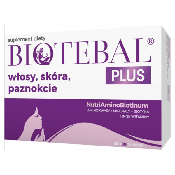 Biotebal Plus włosy, skóra, paznokcie x 30+10 tabl.