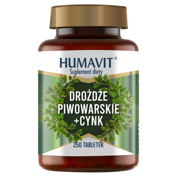 Humavit Suplement diety drożdże piwowarskie + cynk 105 g (250 sztuk)