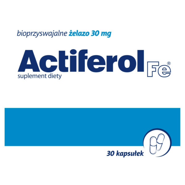 Actiferol Fe Suplement diety bioprzyswajalne żelazo 30 mg 14,73 g (30 x 0,491 g)