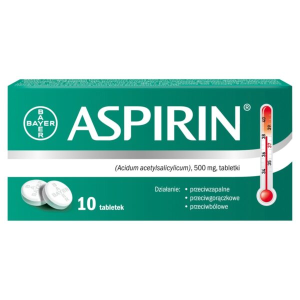 Aspirin 500 mg Tabletki 10 sztuk