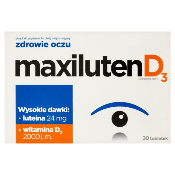 Maxiluten Suplement diety D₃ 30 sztuk