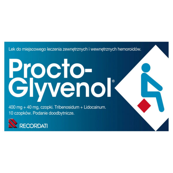 Procto-Glyvenol 400 mg + 40 mg Czopki 10 sztuk