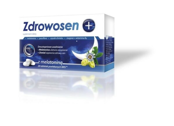 Zdrowosen+ z Melatoniną, tabletki powlekane, 28 sztuk