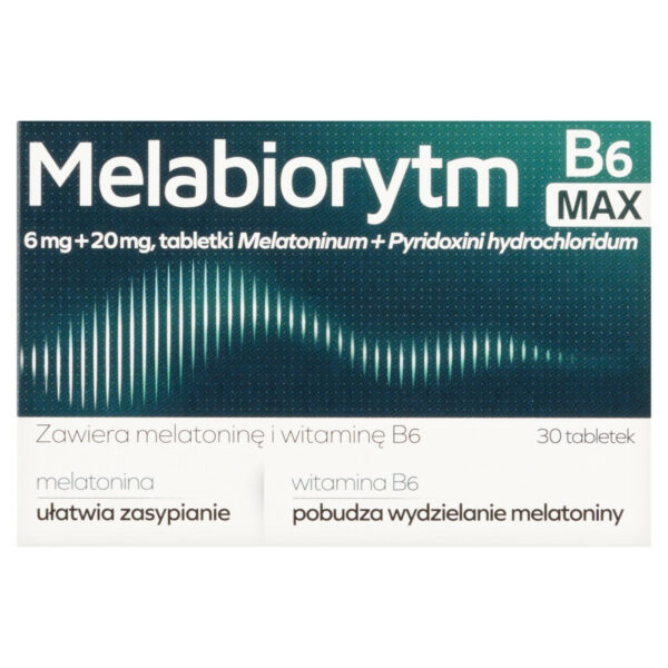 Melabiorytm B₆ Max 6 mg+ 20 mg Tabletki 30 sztuk