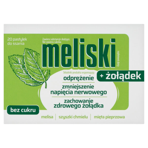 Meliski Suplement diety + żołądek 20 sztuk