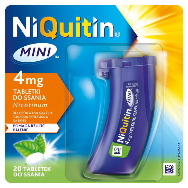 NiQuitin Mini Tabletki do ssania 4 mg 20 sztuk