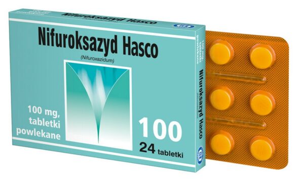 Nifuroksazyd Hasco 100 mg 24 tabletki