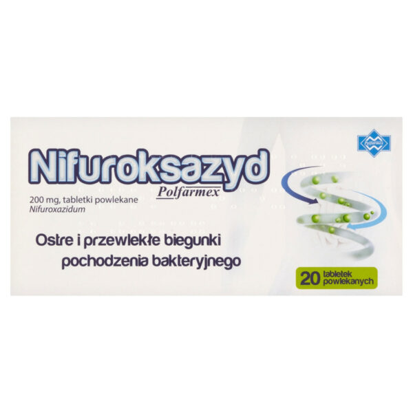 Nifuroksazyd 200 mg Tabletki powlekane 20 sztuk