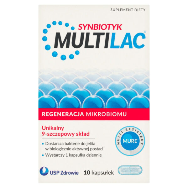 Multilac Suplement diety synbiotyk 10 sztuk