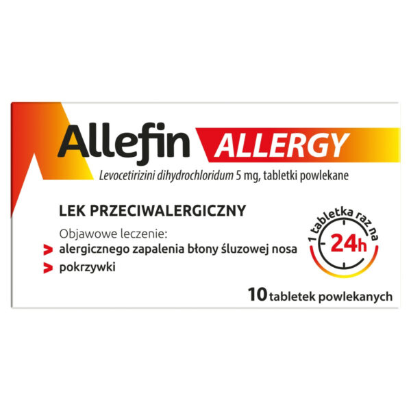 Allefin Allergy 5 mg Lek przeciwalergiczny 10 sztuk