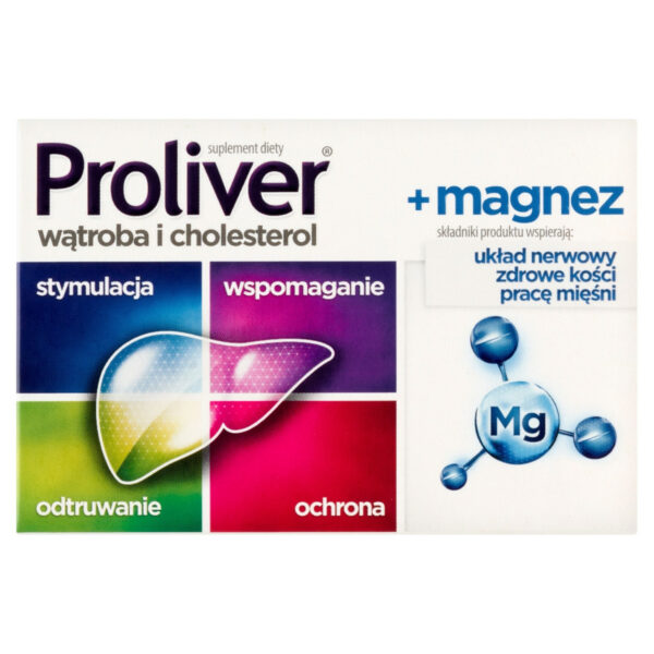 Proliver + magnez Suplement diety 30 sztuk