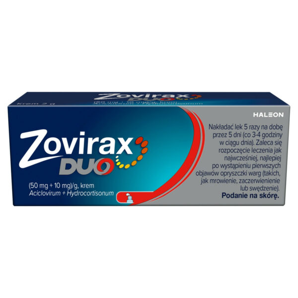 Zovirax Duo 50 mg + 10 mg Krem 2 g