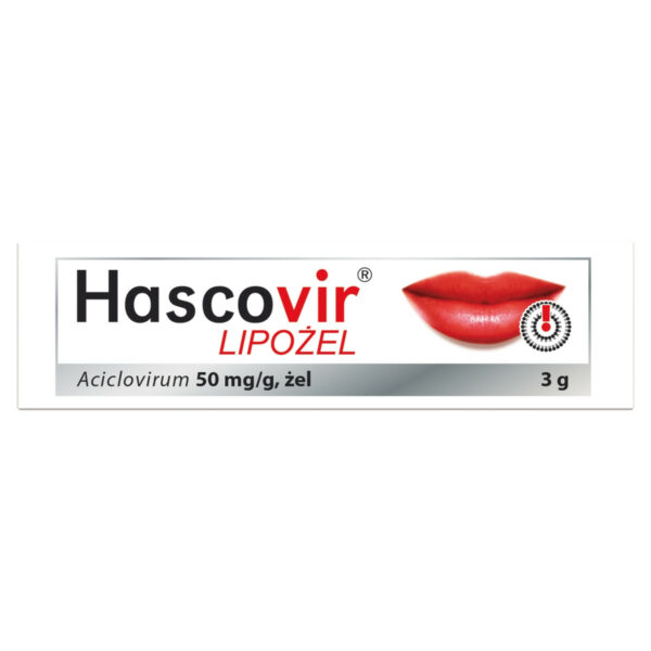 Hascovir Lipożel 50 mg/g Żel 3 g