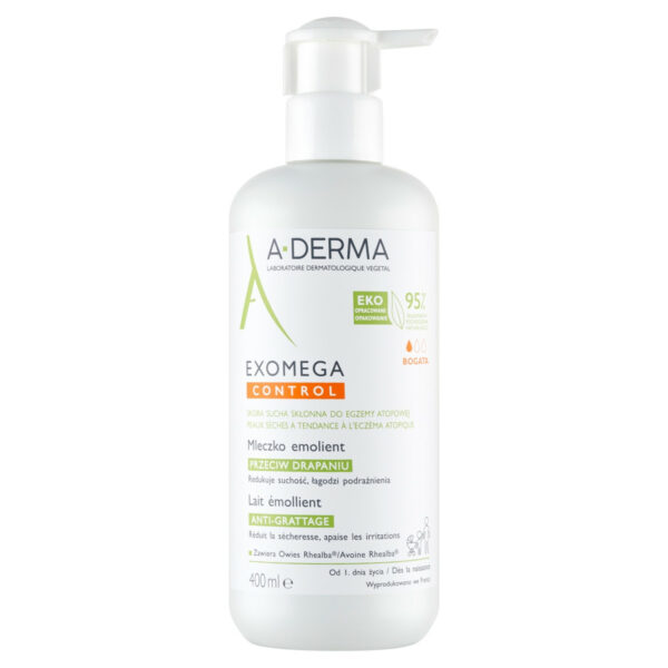 A-Derma Exomega Control Mleczko emolient przeciw drapaniu 400 ml