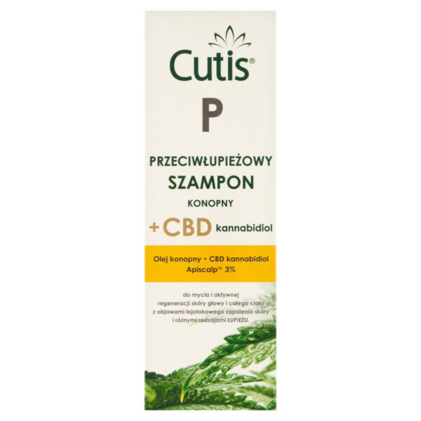 Cutis P Przeciwłupieżowy szampon konopny + CBD kannabidiol 150 ml