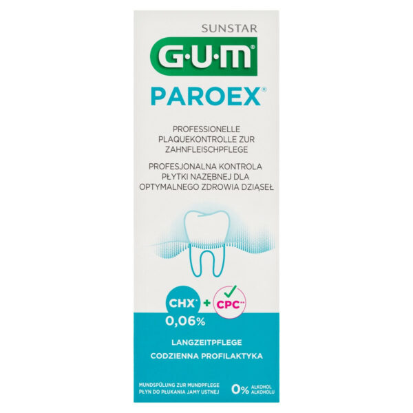 GUM Pareox 0,06 % CHX Płyn do płukania jamy ustnej 500 ml