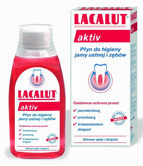 LACALUT AKTIV Płyn do płukania jamy ustnej 300 ml