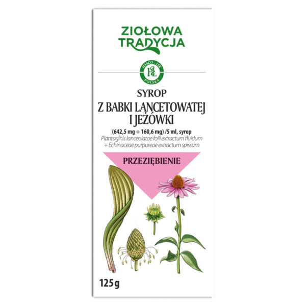 Ziołowa tradycja (642,5 mg + 160,6 mg)/5 ml Syrop z babki lancetowatej i jeżówki 125 g