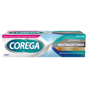 Corega Krem mocujący do protez zębowych super mocny neutralny smak 40 g