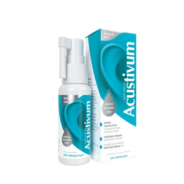 Acustivum spray do higieny uszu 20 ml (400 dawek)