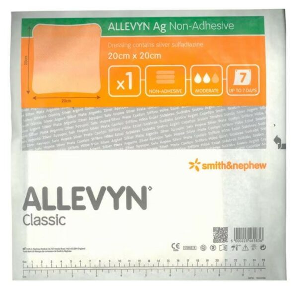 Opatrunek ALLEVYN AG NON ADHESIVE 20 x 20 cm, 1 sztuka