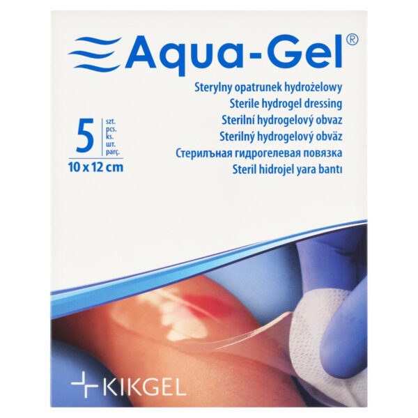 Aqua-Gel Sterylny opatrunek hydrożelowy 10 x 12 cm 5 sztuk