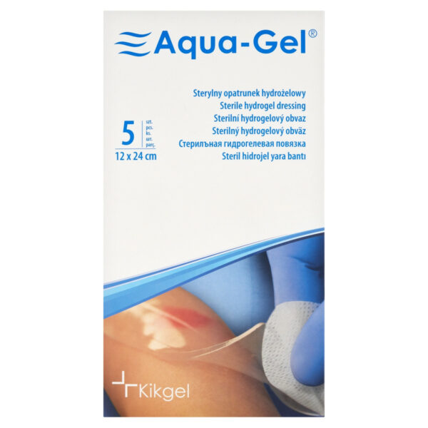 Aqua-Gel Sterylny opatrunek hydrożelowy 12 x 24 cm 5 sztuk