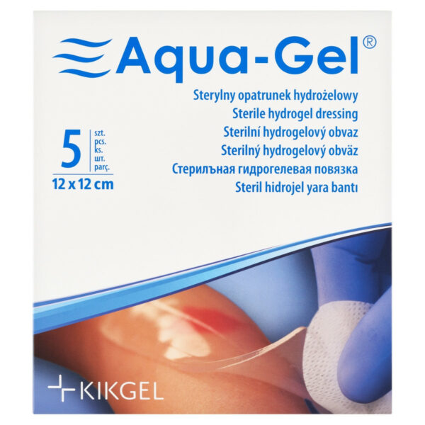 Aqua-Gel Sterylny opatrunek hydrożelowy 12 x 12 cm 5 sztuk