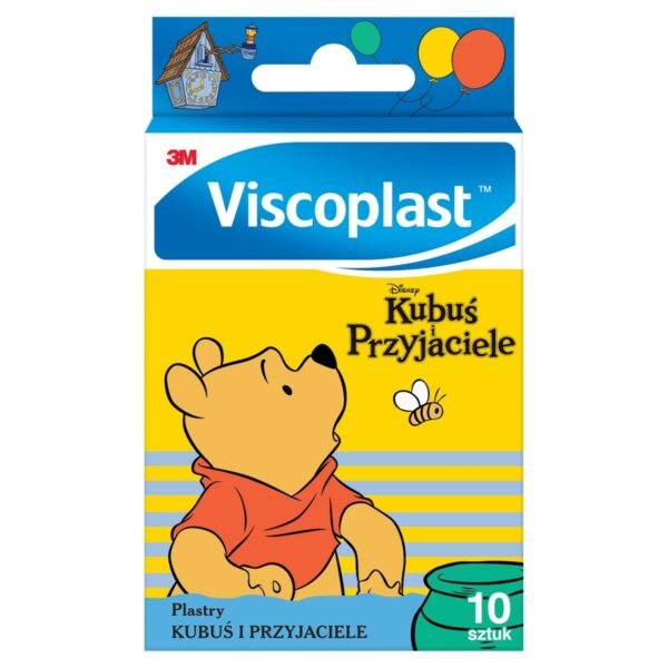 Viscoplast Kubuś i Przyjaciele Dekorowane plastry dla dzieci 72 mm x 25 mm 10 sztuk