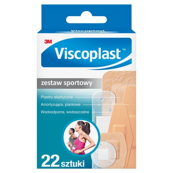 Viscoplast Plastry zestaw sportowy 22 sztuki