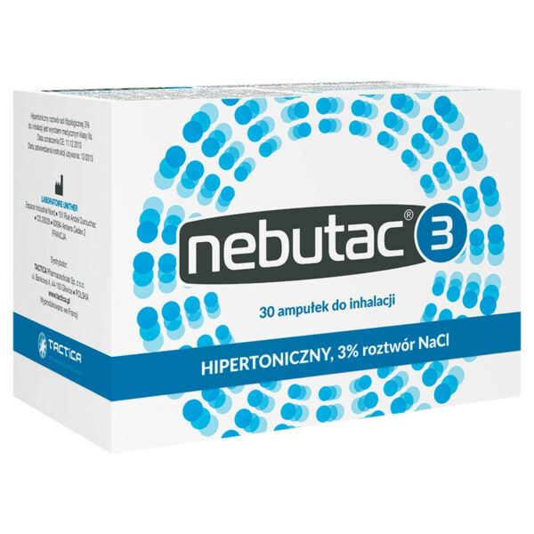 Nebutac 3 Wyrób medyczny hipertoniczny 3 % roztwór NaCl do inhalacji 30 x 4 ml