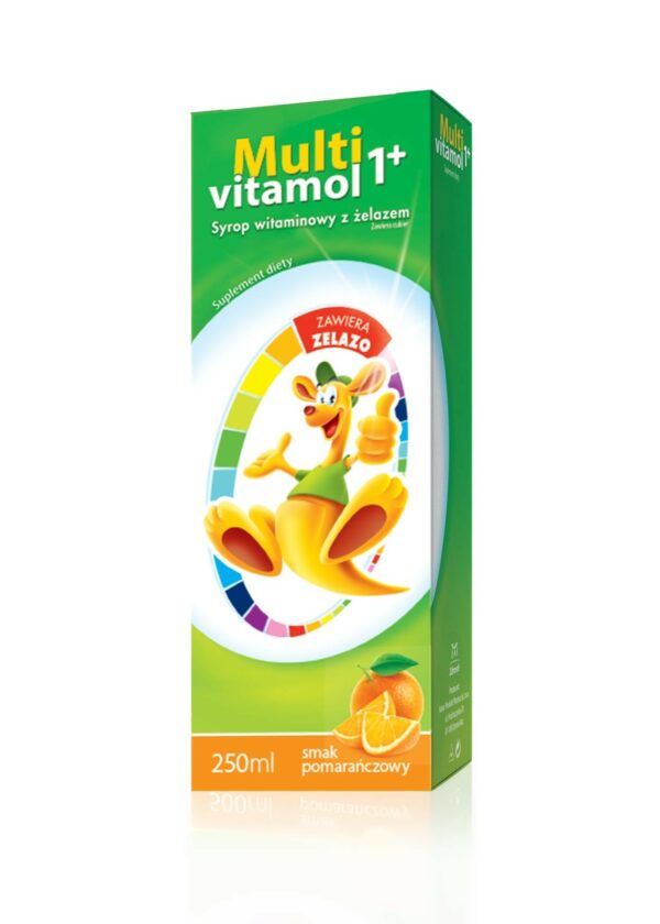 Multivitamol 1+ Syrop z witaminami i żelazem 250 ml