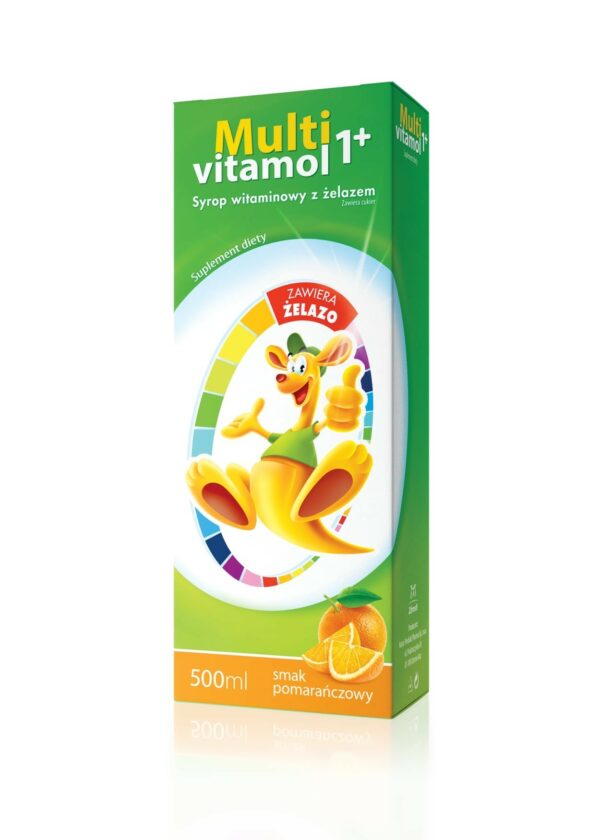 Multivitamol 1+ Syrop witaminowy z żelazem 500 ml