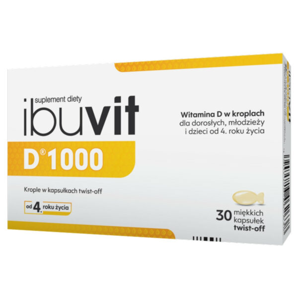 Ibuvit D 1000, 25 µg x 30 kaps. miękkich, twist-off