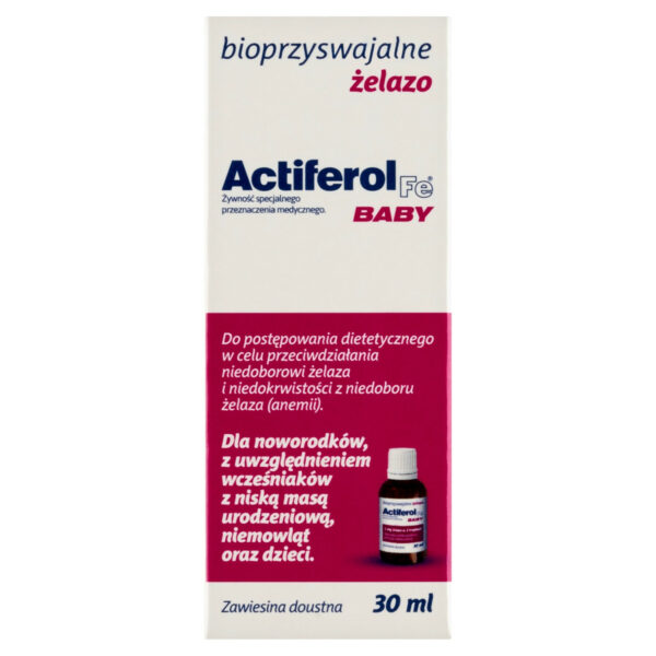 Actiferol Fe Baby Żywność specjalnego przeznaczenia medycznego bioprzyswajalne żelazo 30 ml