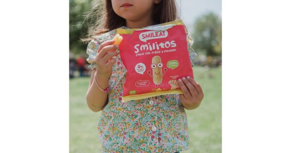 BIO Chrupki truskawkowo-bananowe, ekologiczna przekąska Smilitos, 25 g