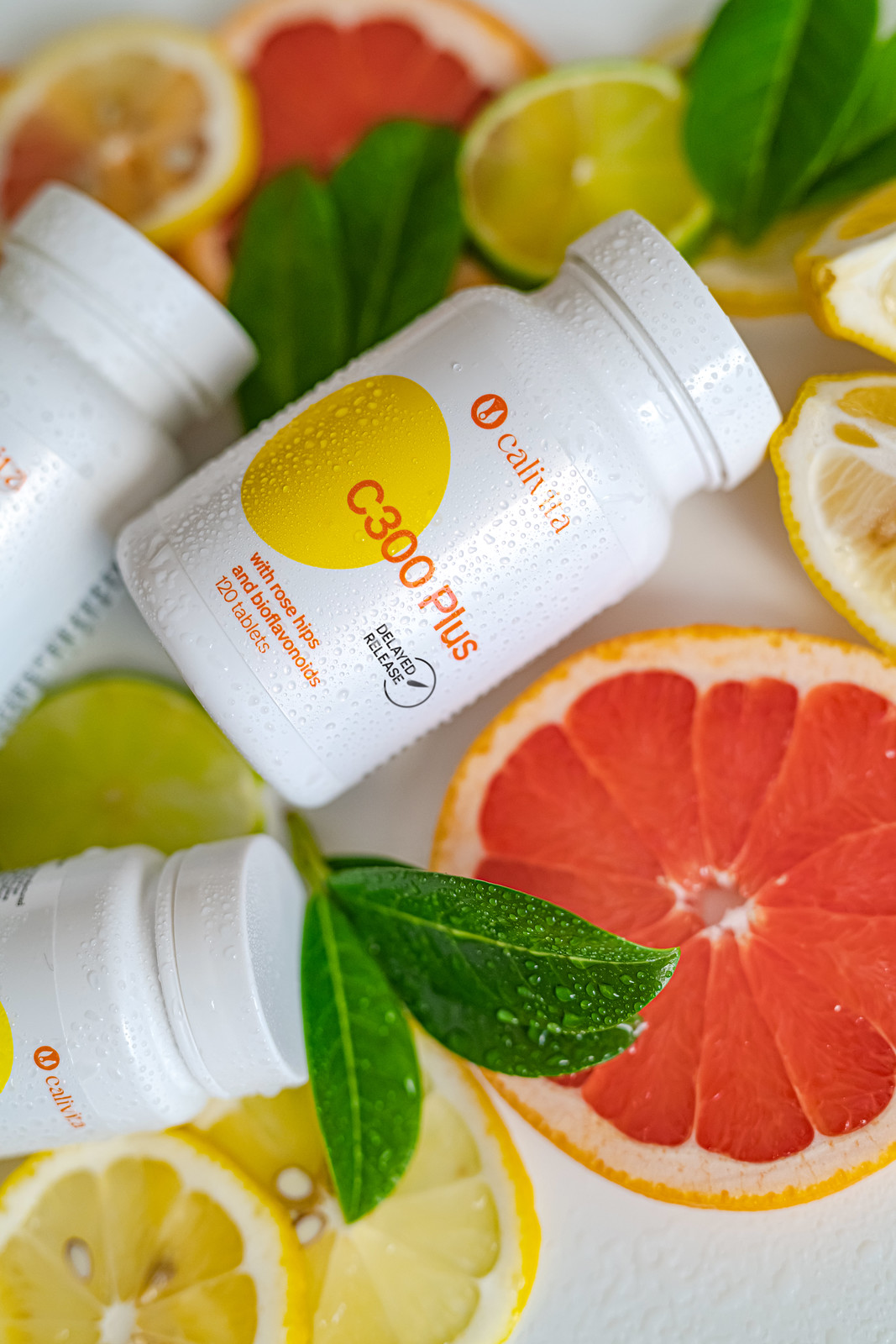 C 300 Plus with rose hips and bioflavonoids 120 tabletek - masa netto: 128,4 g - obrazek 2