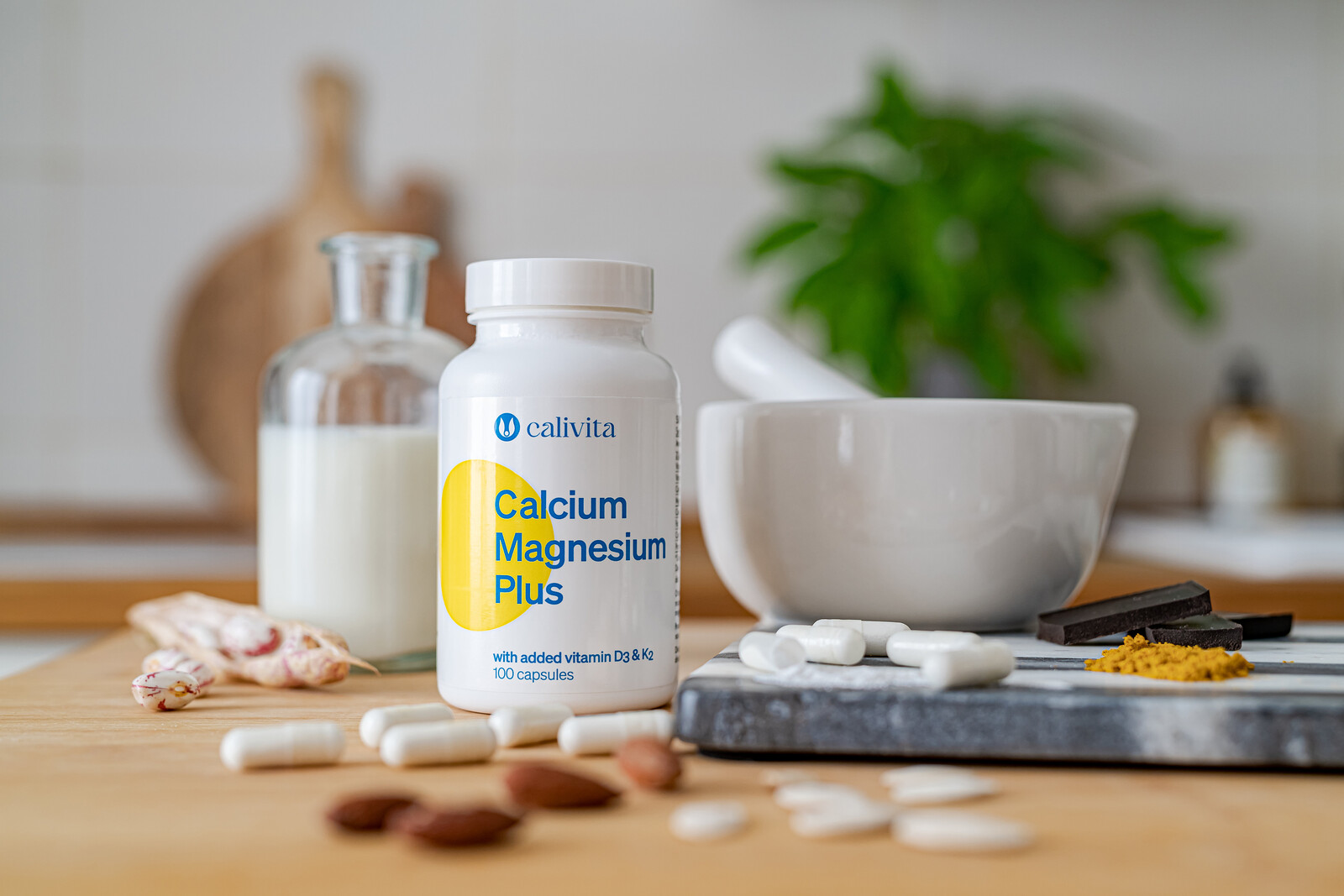 Calcium Magnesium Plus 100 kapsułek - masa netto: 113,9 g - obrazek 5